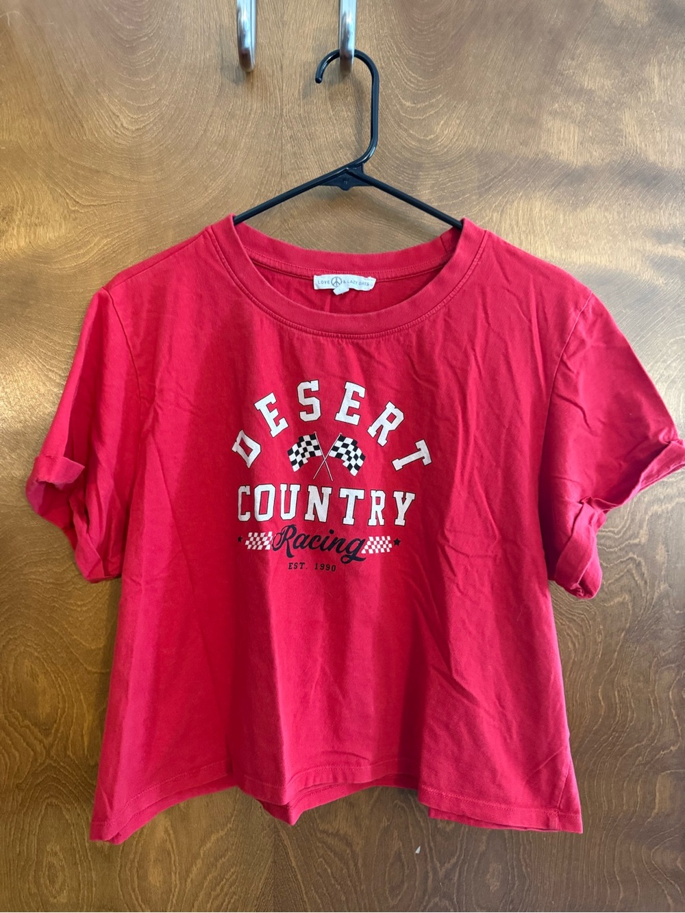 Desert Country Racing Red Graphic Short Sleeve Tee